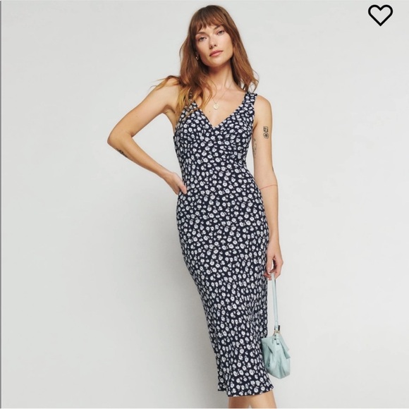 Reformation Dresses & Skirts - Reformation Blue Beauden Dress Size XS